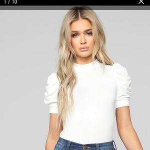 Fashion Nova Sheer my Sleeve Top